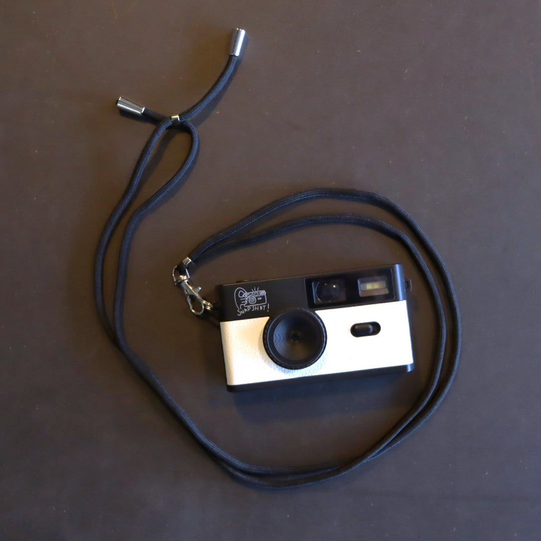 SNPSHT over the shoulder camera strap in yellow